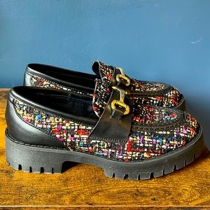 Steve Madden Multicolor Loafers, Size 7.  Never worn.